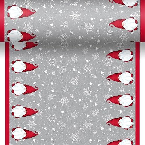 Setita Tischtuchrolle 40 x 480 cm „Gnom mit roter Mütze & Schneeflocken“ – Winter & Weihnachts Tischdeko Setita Tischtuchrolle 40 x 480 cm „Gnom mit roter Mütze & Schneeflocken“ – Winter & Weihnachts Tischdeko von Setita