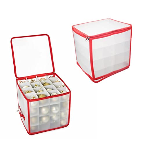 Settoo Aufbewahrungsbox für Christbaumkugeln Weihnachtsschmuck,PVC Sortierbox Weihnachtstasche Bewahren Sie bis zu 64 Standard-Weihnachtskugeln Und Weihnachtsdekoration Sicher auf Settoo Aufbewahrungsbox für Christbaumkugeln Weihnachtsschmuck,PVC Sortierbox Weihnachtstasche Bewahren Sie bis zu 64 Standard-Weihnachtskugeln Und Weihnachtsdekoration Sicher auf von Settoo