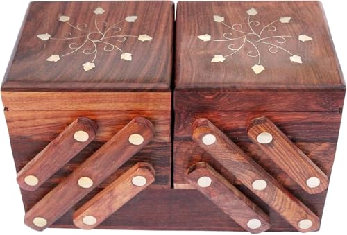 Seven Chakra Tree Schmuckschatulle aus Holz für Mädchen und Frauen, Aufbewahrungs- und Vitrine, ideales Geburtstagsgeschenk für Mutter und geliebte Menschen (22,9 cm lang, 10,9 cm breit, 15,2 cm hoch Seven Chakra Tree Schmuckschatulle aus Holz für Mädchen und Frauen, Aufbewahrungs- und Vitrine, ideales Geburtstagsgeschenk für Mutter und geliebte Menschen (22,9 cm lang, 10,9 cm breit, 15,2 cm hoch von Seven Chakra Tree