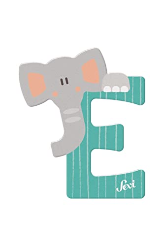 Sevi 83005 Buchstaben E Elefant Mehrfarbig ca. 10 x 7,5 cm von Sevi