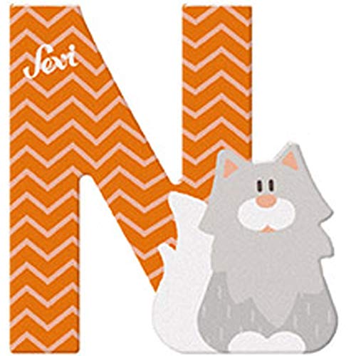 Sevi 83014 Tier Holzbuchstaben N Norwegische Waldkatze ca. 10 cm, Türbuchstaben für Kinderzimmer, ABC Lernspielzeug aus Holz, pädagogisches Spielzeug für Kinder ab 3 Jahren, Buchstabe Tiere, Orange Sevi 83014 Tier Holzbuchstaben N Norwegische Waldkatze ca. 10 cm, Türbuchstaben für Kinderzimmer, ABC Lernspielzeug aus Holz, pädagogisches Spielzeug für Kinder ab 3 Jahren, Buchstabe Tiere, Orange von Sevi
