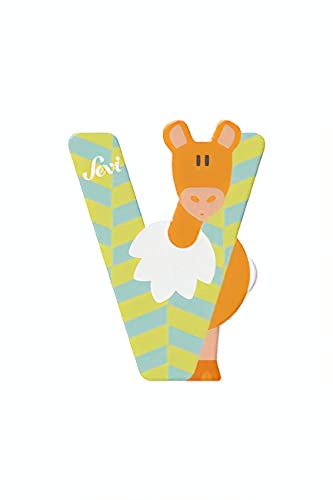 Sevi 83022 Tier Holzbuchstaben V Vikunja ca. 10 cm, Türbuchstaben für Kinderzimmer, ABC Lernspielzeug aus Holz, pädagogisches Spielzeug für Kinder ab 3 Jahren, Buchstabe Tiere, Blau/Gelb Sevi 83022 Tier Holzbuchstaben V Vikunja ca. 10 cm, Türbuchstaben für Kinderzimmer, ABC Lernspielzeug aus Holz, pädagogisches Spielzeug für Kinder ab 3 Jahren, Buchstabe Tiere, Blau/Gelb von Sevi