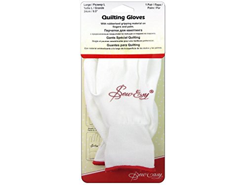 Sew Easy Gummierte Quilting Handschuhe mit Atmungsaktivem Material (Klein) von Sew Easy