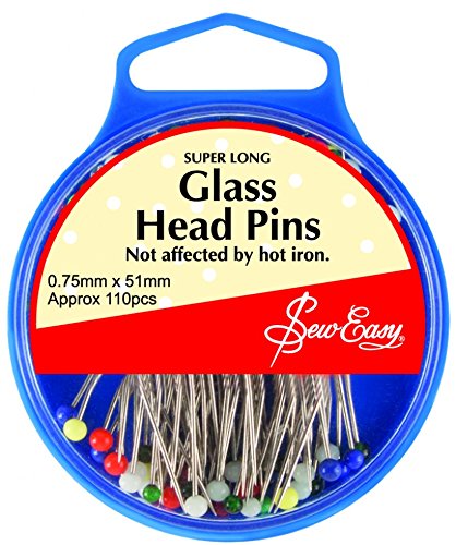 Sew Easy Pins 51mm - Glass Head Pins For Quilting/Patchwork by Sew Easy Sew Easy Pins 51mm - Glass Head Pins For Quilting/Patchwork by Sew Easy von Sew Easy