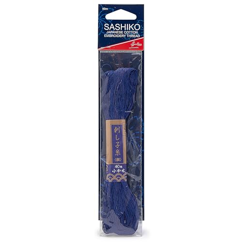 Sew Easy Sashiko Baumwollgarn, 40 m, Marineblau, 100% Baumwolle, zum Sticken, Nähen, Nähen Sew Easy Sashiko Baumwollgarn, 40 m, Marineblau, 100% Baumwolle, zum Sticken, Nähen, Nähen von Sew Easy