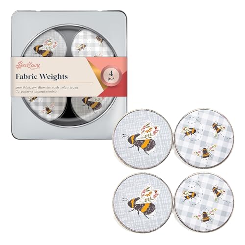 Sew Easy Stoffgewichte zum Nähen, Basteln, Muster, Schneidern, Quilten, Bienen, 50 x 5mm Sew Easy Stoffgewichte zum Nähen, Basteln, Muster, Schneidern, Quilten, Bienen, 50 x 5mm von Sew Easy