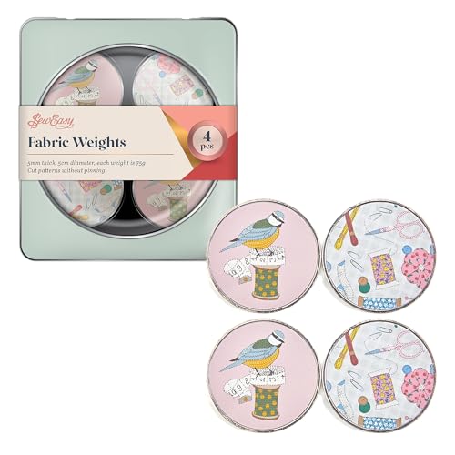 Sew Easy Stoffgewichte zum Nähen, Basteln, Muster, Schneidern, Quilten,Vögel, 50 x 5mm Sew Easy Stoffgewichte zum Nähen, Basteln, Muster, Schneidern, Quilten,Vögel, 50 x 5mm von Sew Easy