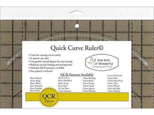 Sew Kind of Wonderful QCR Ruler Quick Curve Kurvenlineal, Originalversion von Sew Kind of Wonderful