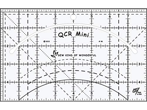 Sew Kind of Wonderful Ruler QCR Mini-Lineal, acryl, Originalversion von Sew Kind of Wonderful
