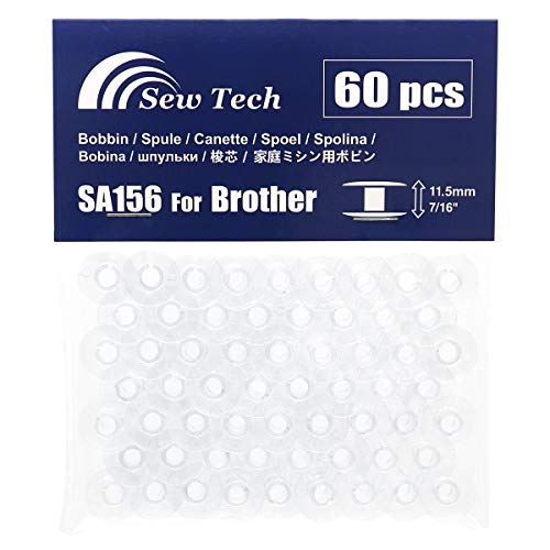 Sew Tech 60 Stück SA156 Spulen für Brother Nähmaschine XM2701 CS6000i CS7000i GX37 XR3774 CS5055PRW XR9550PRW HC1850 CS8800PRW PE800 SE600 NQ1600E Stickmaschinen usw. Kunststoffklasse 15 Spulen. in Sew Tech 60 Stück SA156 Spulen für Brother Nähmaschine XM2701 CS6000i CS7000i GX37 XR3774 CS5055PRW XR9550PRW HC1850 CS8800PRW PE800 SE600 NQ1600E Stickmaschinen usw. Kunststoffklasse 15 Spulen. in von Sew Tech