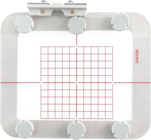 Sew Tech Magnetischer Stickrahmen für Brother SE700 SE600 PE535 PE550D PE545 SE400 PE525 PE540D PE500 SE625 SE425 M380D Innovis Babylock Brother Stickmaschinen-Reifen (4 x 4 – SA432M) von Sew Tech