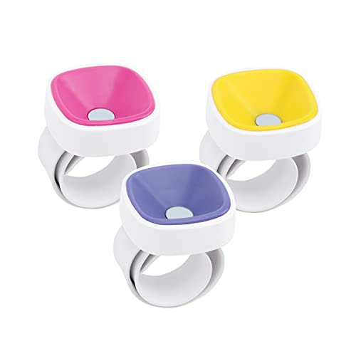 Sew Tech Magnetisches Handgelenknadelkissen für Nähnadeln, starker Magnet, Nähnadelhalter, Armband für Nadeln, Silikon-Flechtband, Armband für Haarspangen, 3 magnetische Nadelkissen, 3 Stück von Sew Tech