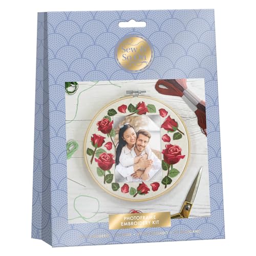 Sew and So On Stickerei, Nähen, Hochzeits-Bilderrahmen, Bastelset, ideal für Erwachsene und Kinder, tolles Bastelkunstgeschenk, für Heimdekoration Sew and So On Stickerei, Nähen, Hochzeits-Bilderrahmen, Bastelset, ideal für Erwachsene und Kinder, tolles Bastelkunstgeschenk, für Heimdekoration von Sew & So On