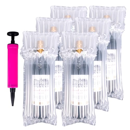 12stück weinflaschenschutz,weinflaschen verpackung,luftsäulenkissenbeutel,aufblasbare verpackung zum verpacken glasflaschen (12) von Sewokon