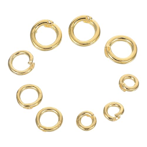 9 Runde Verbindungsringe: 6/8/10 Mm Biegeringe Für Halskettenanhänger, Armbandverschlüsse Und Diy-schmuckzubehör, Ersatzteil 9 Runde Verbindungsringe: 6/8/10 Mm Biegeringe Für Halskettenanhänger, Armbandverschlüsse Und Diy-schmuckzubehör, Ersatzteil von Sewroro