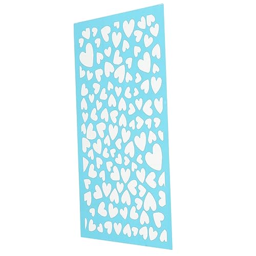 Sewroro 1 Blatt Herz Muster Seidenbildschirm Schablonen für Polymer Schmuckherstellung Wiederverwendbar und Waschbar DIY Vorlage für Kreative Bastelprojekte Sewroro 1 Blatt Herz Muster Seidenbildschirm Schablonen für Polymer Schmuckherstellung Wiederverwendbar und Waschbar DIY Vorlage für Kreative Bastelprojekte von Sewroro
