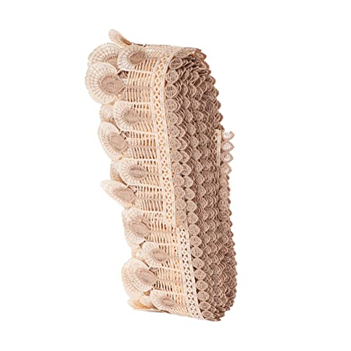 Sewroro 1 Rolle Dekorativer Tüllbesatz Yards Beige für Vorhänge Kleidung und DIY Projekte Hochwertiges Faltbares Material für Kreative Näharbeiten und Stilvolle Dekoration Sewroro 1 Rolle Dekorativer Tüllbesatz Yards Beige für Vorhänge Kleidung und DIY Projekte Hochwertiges Faltbares Material für Kreative Näharbeiten und Stilvolle Dekoration von Sewroro