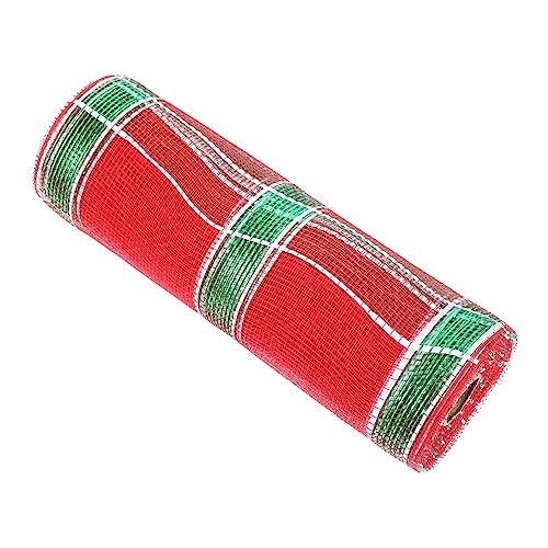 Sewroro 1 Rolle Dekoratives Netzband Polyester für Diy und Festtagsdekoration Rot Grün für Hochzeiten Feiern und Kreative Bastelprojekte Sewroro 1 Rolle Dekoratives Netzband Polyester für Diy und Festtagsdekoration Rot Grün für Hochzeiten Feiern und Kreative Bastelprojekte von Sewroro