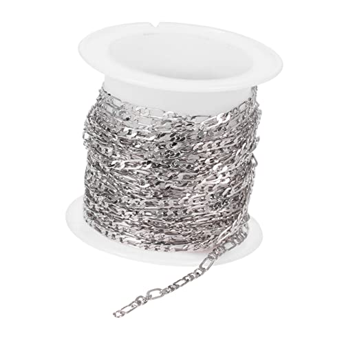 Sewroro 1 Rolle Hochwertige DIY Schmuckkette Kupfer Gliederkette für Kreative Schmuckherstellung Vielseitig Einsetzbar und Bequem im Gebrauch von Sewroro