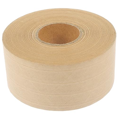 Sewroro 1 Rolle Kraftpapier Klebeband mit Wasseraktivierung Hochstarkes Selbstklebendes Verpackungsband für Bilderrahmen und Kartonagen für Diy Projekte von Sewroro