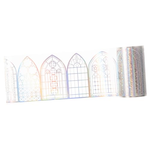 Sewroro 1 Rolle Laserdekorative Aufkleber klebeband scrapbooking sticker Aufkleber für Scrapbooking Markierungen Sammelalbum Dekorative Klebebänder, Scrapbooking-Aufkleber Geschenkbänder von Sewroro
