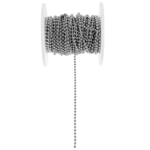 Sewroro 1 Rolle Perlenkette aus Edelstahl hängend Halskette Ketten silberne Kugelkette Stahl Ball farbig schmuck Kugelkette aus Metall Perlenkette aus Metall Kugelkette aus Edelstahl Sewroro 1 Rolle Perlenkette aus Edelstahl hängend Halskette Ketten silberne Kugelkette Stahl Ball farbig schmuck Kugelkette aus Metall Perlenkette aus Metall Kugelkette aus Edelstahl von Sewroro