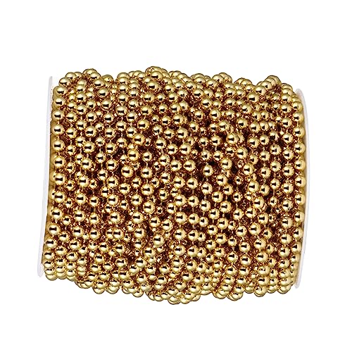 Sewroro 1 Rolle Perlenvorhänge Für Die Hochzeit Strand Perlen Zur Herstellung Von Armbändern Stränge Perlen Für Schmuck Runden Perlen Zum Basteln Weiß Perlenverkleidung Plastik Golden Sewroro 1 Rolle Perlenvorhänge Für Die Hochzeit Strand Perlen Zur Herstellung Von Armbändern Stränge Perlen Für Schmuck Runden Perlen Zum Basteln Weiß Perlenverkleidung Plastik Golden von Sewroro