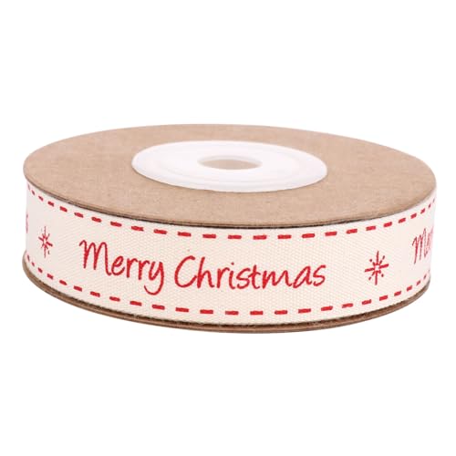 Sewroro 1 Rolle Weihnachtsband Handgemachtes Druckband für und Kleidung Dekorative Baumwollkante für Festliche Anlässe Merry Christmas Design Vielseitig Einsetzbar als Deko und Sewroro 1 Rolle Weihnachtsband Handgemachtes Druckband für und Kleidung Dekorative Baumwollkante für Festliche Anlässe Merry Christmas Design Vielseitig Einsetzbar als Deko und von Sewroro