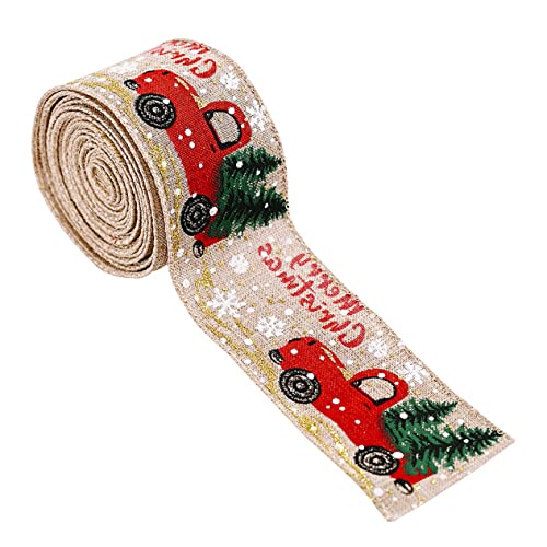 Sewroro 1 Rolle Weihnachtsbaumband Dekoration Weihnachtsband Weihnachtsschnur Weihnachts Sackleinenband Ripsband Weihnachtsbäume Band Dekorative Bänder Roter Schleifenstoff Beige Sewroro 1 Rolle Weihnachtsbaumband Dekoration Weihnachtsband Weihnachtsschnur Weihnachts Sackleinenband Ripsband Weihnachtsbäume Band Dekorative Bänder Roter Schleifenstoff Beige von Sewroro
