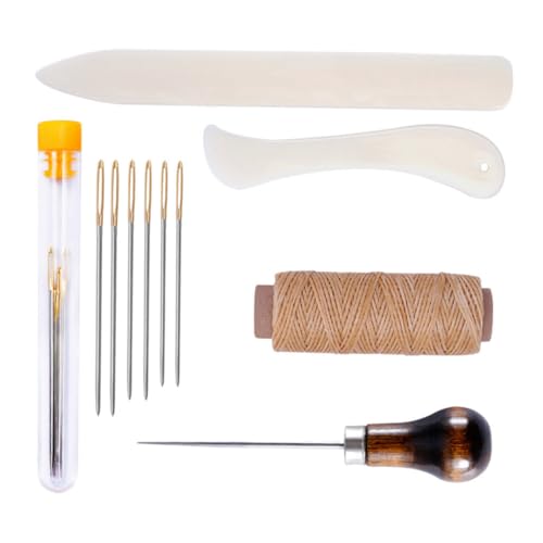 Sewroro 1 Satz DIY Lederwerkzeugset Teilig Handgemachte Nähwerkzeuge für Lederhandwerk Nähnadeln und Faden für DIY Nähprojekte und Lederreparaturen Sewroro 1 Satz DIY Lederwerkzeugset Teilig Handgemachte Nähwerkzeuge für Lederhandwerk Nähnadeln und Faden für DIY Nähprojekte und Lederreparaturen von Sewroro