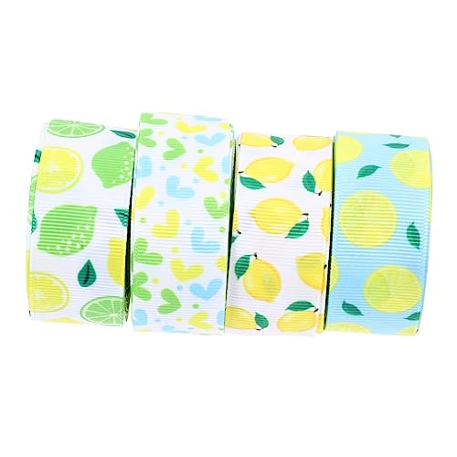 Sewroro 1 Satz Lemon Heart Polyester Bänder Dekorative Und Bastelbänder Für Diy Projekte Party Dekoration Und Verpackungsmaterial Yards Pro Vielseitig Einsetzbar 4rollen Sewroro 1 Satz Lemon Heart Polyester Bänder Dekorative Und Bastelbänder Für Diy Projekte Party Dekoration Und Verpackungsmaterial Yards Pro Vielseitig Einsetzbar 4rollen von Sewroro