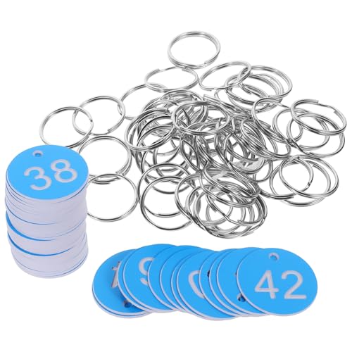 Sewroro 1 Satz Nummerierte Ventiltags aus Kunststoff mit Ring Nummer Wiederverwendbare Kennzeichnung für Industrieanwendungen Verbesserung Effizienz und von Sewroro