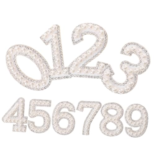 Sewroro 1 Satz Patches Austauschbare Strass Patches für DIY Kleidung Hüte und Jeans Weiße zum Verzieren und Reparieren von Taschen Geldbörsen und Schuhen von Sewroro