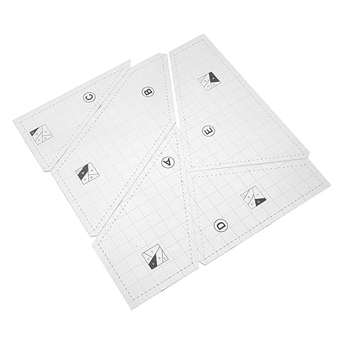 Sewroro 1 Satz Patchwork-vorlage Lineal Für Nähmaschinen Vorlagen Für Quiltlineale Quiltlineal Und Schablonen Stich Vorlagen Quilt Lineal Material Zum Nähen Stricken Transparent Acryl Sewroro 1 Satz Patchwork-vorlage Lineal Für Nähmaschinen Vorlagen Für Quiltlineale Quiltlineal Und Schablonen Stich Vorlagen Quilt Lineal Material Zum Nähen Stricken Transparent Acryl von Sewroro
