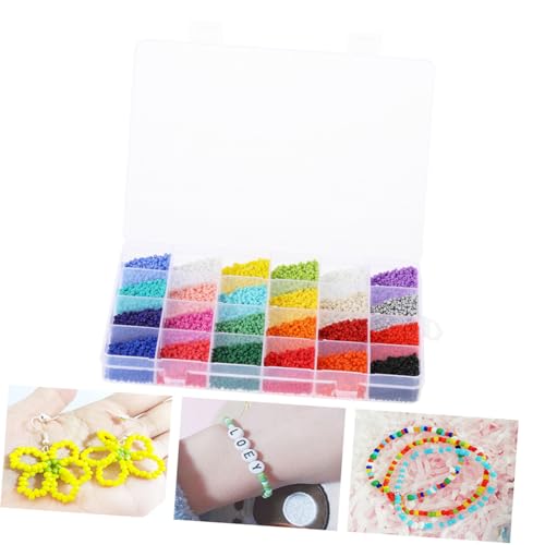 Sewroro 1 Schachtel Box Glasperlen Spacer Perlen zum Auffädeln Schmuckperlen für DIY Armbänder Ohrringe Bastelzubehör Bunte Glasperlen für Kreative Schmuckherstellung Sewroro 1 Schachtel Box Glasperlen Spacer Perlen zum Auffädeln Schmuckperlen für DIY Armbänder Ohrringe Bastelzubehör Bunte Glasperlen für Kreative Schmuckherstellung von Sewroro