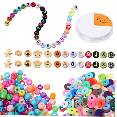 Sewroro 1 Schachtel Bunte Buchstabenperlen Langlebige Bastelperlen für Armbänder Vielseitige DIY Schmuckherstellung Zahlreiche Farben und Formen Bastelzubehör für Armbandkreationen Sewroro 1 Schachtel Bunte Buchstabenperlen Langlebige Bastelperlen für Armbänder Vielseitige DIY Schmuckherstellung Zahlreiche Farben und Formen Bastelzubehör für Armbandkreationen von Sewroro