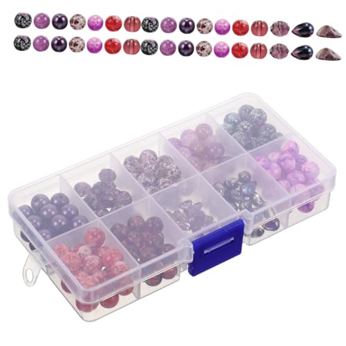 Sewroro 1 Schachtel Bunte Glasperlen Gradient Runde DIY Bastelperlen für Armbänder Halsketten Schmuckherstellung Handgefertigte Dekorationen Kreative Perlen Mix für Handwerk von Sewroro