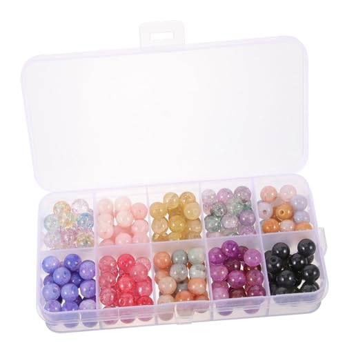 Sewroro 1 Schachtel Bunte Glasperlen Rund Glatt zum Auffädeln für Schmuckherstellung DIY Armbänder Halsketten Ohrringe Bastelperlen für Kreative Perlenarbeiten Sewroro 1 Schachtel Bunte Glasperlen Rund Glatt zum Auffädeln für Schmuckherstellung DIY Armbänder Halsketten Ohrringe Bastelperlen für Kreative Perlenarbeiten von Sewroro