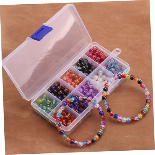 Sewroro 1 Schachtel Glasperlen Cracked Optik DIY Schmuckperlen für Armbänder Halsketten Fächer Box Langlebige Runde Spacer Perlen zum Basteln und Dekorieren Sewroro 1 Schachtel Glasperlen Cracked Optik DIY Schmuckperlen für Armbänder Halsketten Fächer Box Langlebige Runde Spacer Perlen zum Basteln und Dekorieren von Sewroro