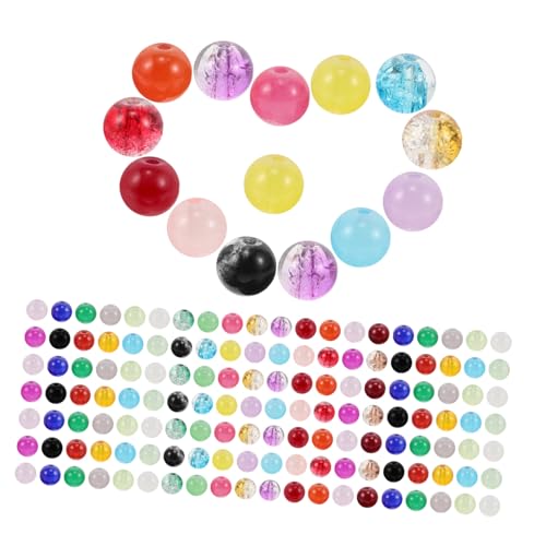 Sewroro 1 Schachtel Glasperlen Jelly-design für Schmuckherstellung DIY Armbänder Halsketten Originelles Bastelmaterial Langlebige Polierte Glasperlen für Individuelle Accessoires von Sewroro