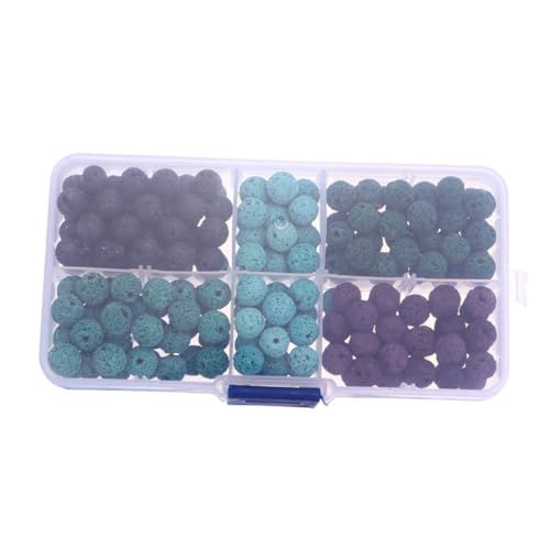 Sewroro 1 Schachtel Künstliche Vulkanstein Perlen Bunte Schmuck Spacer Perlen Runde Form Für DIY Schmuckherstellung Armbänder Halsketten Ohrringe Dekoration Sewroro 1 Schachtel Künstliche Vulkanstein Perlen Bunte Schmuck Spacer Perlen Runde Form Für DIY Schmuckherstellung Armbänder Halsketten Ohrringe Dekoration von Sewroro