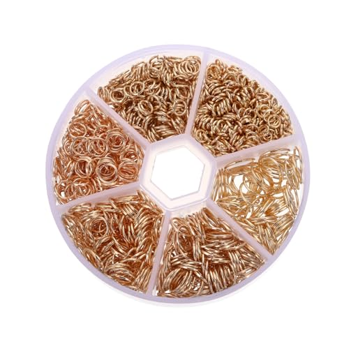 Sewroro 1 Schachtel Offene Sprungringe Gold Schmuckverbinder Biegeringe für Halskette Armband DIY Schmuckherstellung Langlebig Hautfreundlich für Bastelprojekte Geschenkideen Sewroro 1 Schachtel Offene Sprungringe Gold Schmuckverbinder Biegeringe für Halskette Armband DIY Schmuckherstellung Langlebig Hautfreundlich für Bastelprojekte Geschenkideen von Sewroro