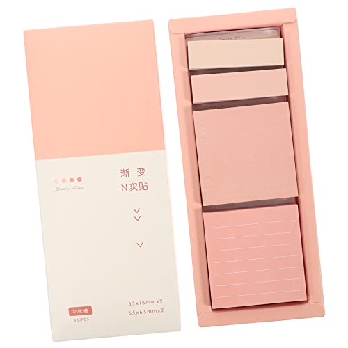 Sewroro 1 Schachtel Praktische Selbstklebende Haftnotizen Pastellfarben Tragbare Memo Pads mit Reißbaren Tabs Stark Haftend für Büro Schule und Organisation Kreativer Notizzettel von Sewroro