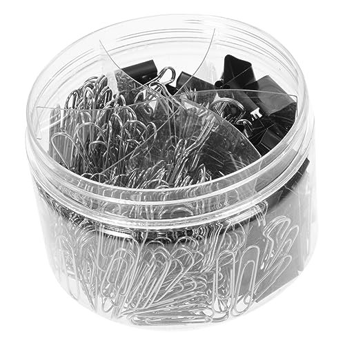 Sewroro 1 Schachtel Teiliges Büroklammer und Binderclip Set Multifunktional Verschiedene Silber und Schwarz Robustes Metall für Dokumentenorganisation im Büro Schule und Zuhause Praktische Sewroro 1 Schachtel Teiliges Büroklammer und Binderclip Set Multifunktional Verschiedene Silber und Schwarz Robustes Metall für Dokumentenorganisation im Büro Schule und Zuhause Praktische von Sewroro