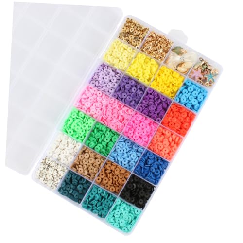 Sewroro 1 Schachtel Teiliges Schmuckherstellungsset mit Fächern Weiche Tonperlen für DIY Armband und Halskettenherstellung Handgemachte Clay Charms für Bastelliebhaber und Sewroro 1 Schachtel Teiliges Schmuckherstellungsset mit Fächern Weiche Tonperlen für DIY Armband und Halskettenherstellung Handgemachte Clay Charms für Bastelliebhaber und von Sewroro