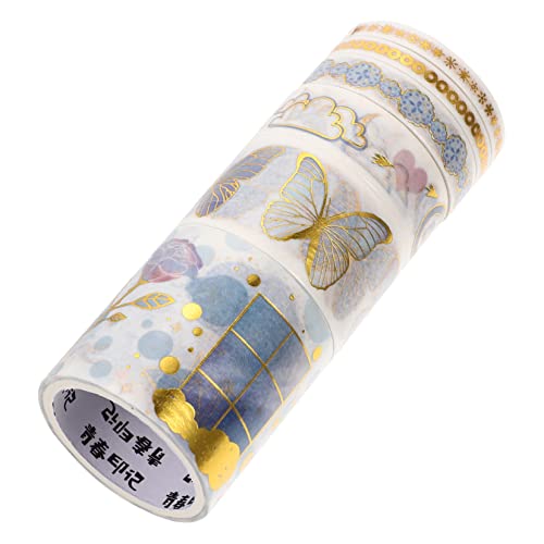 Sewroro 1 Schachtel Washi Tape Klebeband Dekorativ mit Goldfolie für DIY Bastelprojekte Scrapbooking Journals und Mehr Hochwertige Kreative Aufkleber für Vielseitige Anwendungen Sewroro 1 Schachtel Washi Tape Klebeband Dekorativ mit Goldfolie für DIY Bastelprojekte Scrapbooking Journals und Mehr Hochwertige Kreative Aufkleber für Vielseitige Anwendungen von Sewroro