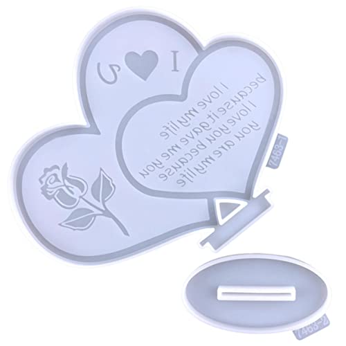 Sewroro 1 Set Liebes Anhängerform Herz DIY Handwerk Bastelform Epoxidformen Herstellung Von Silikonformen DIY Epoxid Silikon Gussform Epoxidform Für DIY Wiederverwendbare Form Sewroro 1 Set Liebes Anhängerform Herz DIY Handwerk Bastelform Epoxidformen Herstellung Von Silikonformen DIY Epoxid Silikon Gussform Epoxidform Für DIY Wiederverwendbare Form von Sewroro