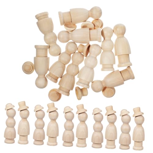Sewroro 1 Set Unbemalte Holzstifte Hergestellt Aus Körpern Familien Stiftpuppen Für Unfertige Peg People Figuren Kleinkinder Große Mädchen Realistisches Babyspielzeug Einfarbige Peg Sewroro 1 Set Unbemalte Holzstifte Hergestellt Aus Körpern Familien Stiftpuppen Für Unfertige Peg People Figuren Kleinkinder Große Mädchen Realistisches Babyspielzeug Einfarbige Peg von Sewroro