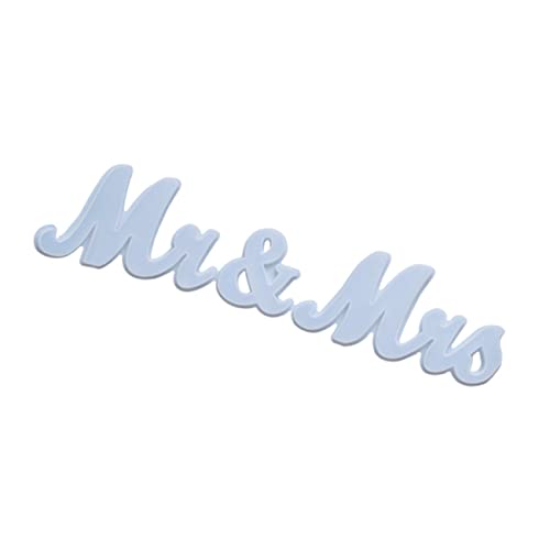 Sewroro 1 Stück Silikon Gießform für Buchstaben Wiederverwendbare DIY Mold für Hochzeitstischdeko Kreative Bastelprojekte und Anhänger mit Aufhänglöchern für Vielseitige Dekoration von Sewroro