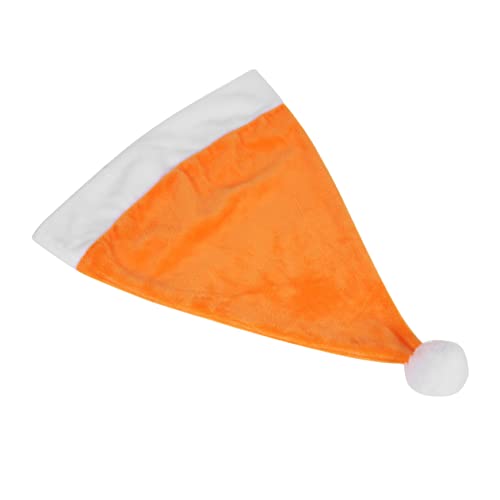 Sewroro 1 Stück Weihnachtsmann Mütze Weihnachtsmütze Weihnachtsmütze Weihnachtsmann Mütze Weihnachten Neujahr Festliche Party (Orange) von Sewroro